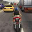 3d摩托车公路骑手