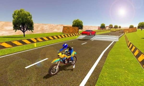 摩托车对决赛车（Sports Car vs Moto Bike Riding）图3